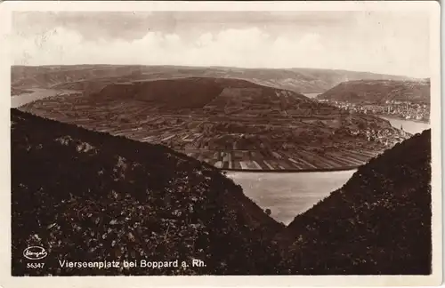 Ansichtskarte Boppard Vierseenplatz - Fernblick 1931