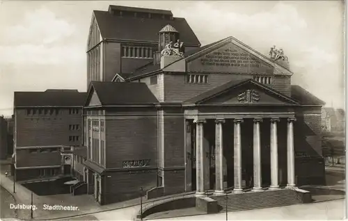 Ansichtskarte Duisburg Fotokarte Stadttheater 1929
