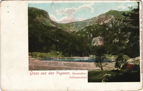 CPA Schiessrothried-See Stauweiher 1908