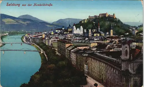 Ansichtskarte Salzburg von der Humboldstraße 1913