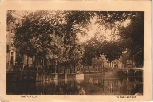 Postkaart Amsterdam Amsterdam Heerengracht 1923