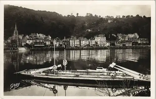 CPA La Bouille Stadt und Hafen 1932