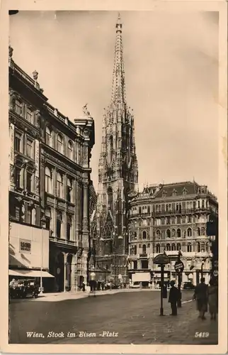 Ansichtskarte Wien Stock im Eisen-Platz, Geschäfte 1932