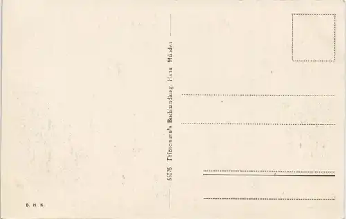 Hannoversch Münden Hann. Münden Durchblick v. d. Tillyschanze die Stadt. 1925