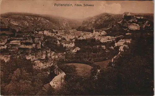 Ansichtskarte Pottenstein Panorama-Ansicht Totalansicht 1910