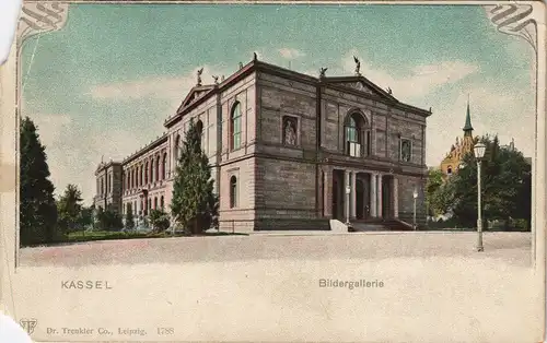 Ansichtskarte Kassel Cassel Gemäldegalerie, Jugendstil 1905