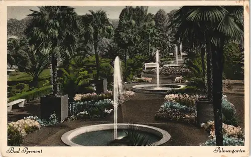 Ansichtskarte Bad Pyrmont Palmengarten 1930