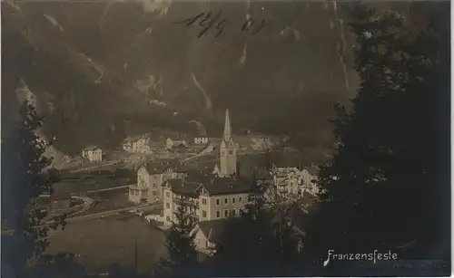 Foto Franzensfeste Fortezza Blick auf die Stadt 1908 Foto