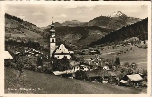 Oberau-Wildschönau Tirol Stadtpartie Stempel Gasthof Kellerwirt 1943