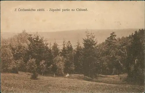.Tschechien z Cerčanského zátiší. - Západní partie na Chlumě. 1922