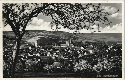 Ansichtskarte Bad Mergentheim Panorama-Ansicht Gesamtansicht 1938