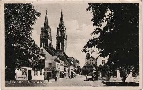 Ansichtskarte Oschatz Altoschatzerstraße 1945