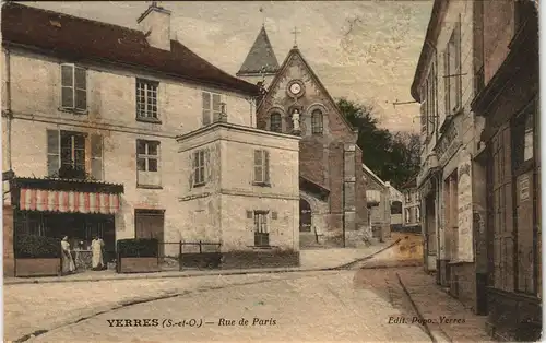 CPA Yerres Rue de Paris 1913