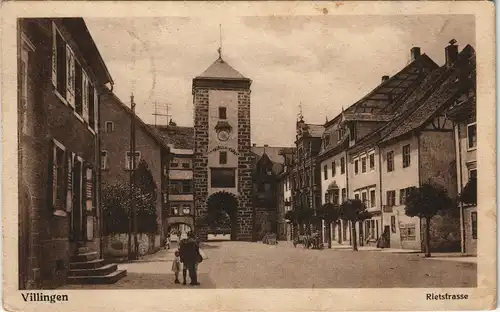 Ansichtskarte Villingen-Villingen-Schwenningen Rietstrasse 1930