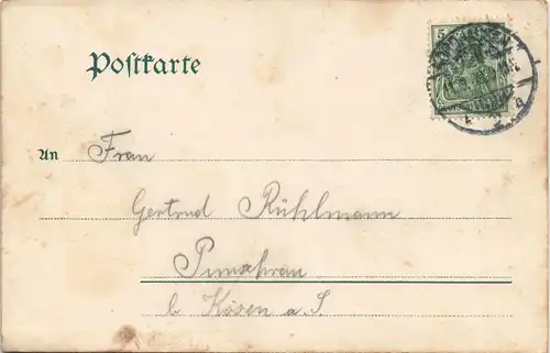 Ansichtskarte Braunlage Straßenpartie 1902