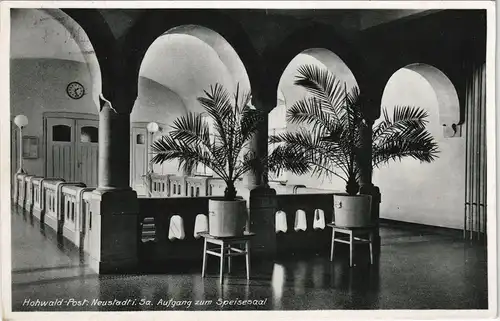 Hohwald (Sachsen) Heilstätte Hohwald - Eingang zum, Speisesaal 1941