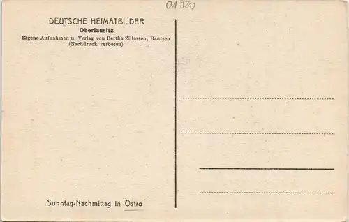 Ostro (Oberlausitz)-Panschwitz-Kuckau   Bauern und Bauerngehöft 1925