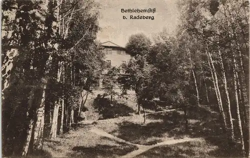 Ansichtskarte Liegau-Augustusbad-Radeberg Herzheilstätte Bethlehemstift 1913