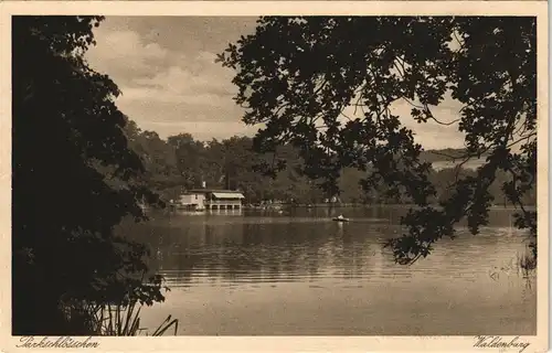 Waldenburg (Sachsen) Partie am Parkschlösschen CAFÉ JACOBI 1930