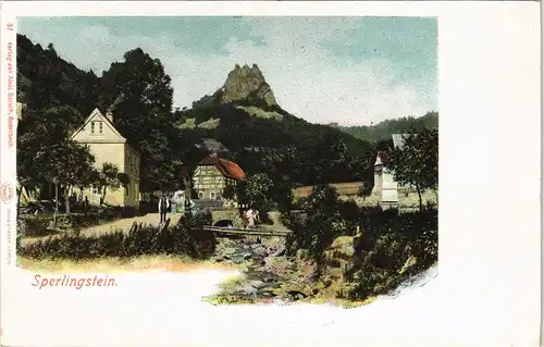 Postcard Litho AK Sperlingstein Vrabinec Dorf Partie Ansicht 1900
