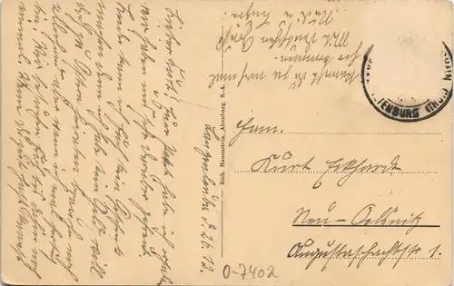 Ansichtskarte Langenleuba-Oberhain Waldhäuser 1912