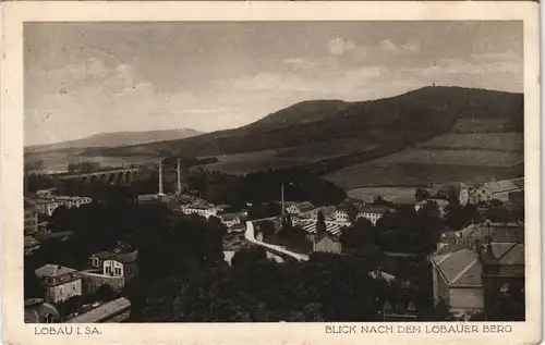 Ansichtskarte Löbau Löbauer Berg - Fabriken 1917