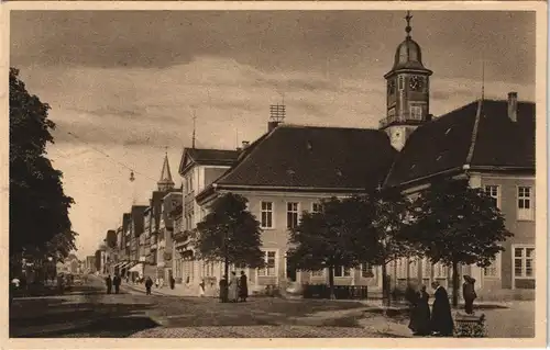 Ansichtskarte Göppingen Straßenpartie - Rathaus 1923