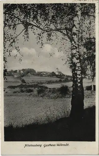 Nikolausberg-Göttingen Gasthaus Vollbrecht - gel. Landpoststempel 1937