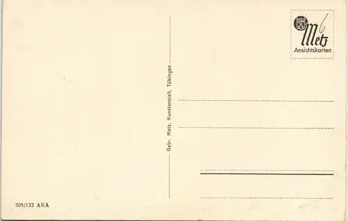 Ansichtskarte Kaiserslautern Blick über die Stadt 1932