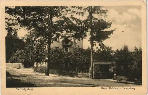 Luisenburg-Wunsiedel (Fichtelgebirge) Fichtelgebirg: Hotel Waldlust  1923