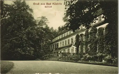 Ansichtskarte Bad Köstritz Schloß 1913