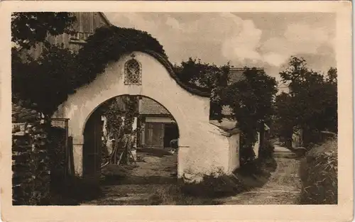 Ansichtskarte Panschwitz-Kuckau Pančicy-Kukow Altwendisches Hoftor 1924