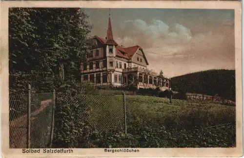 Ansichtskarte Bad Salzdetfurth Partie am Bergschlößchen 1921
