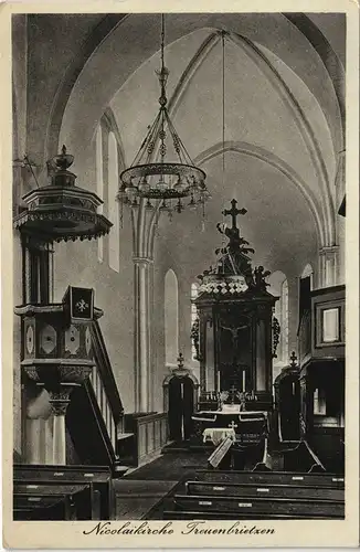 Ansichtskarte Treuenbrietzen Altar - Nicolaikirche 1940