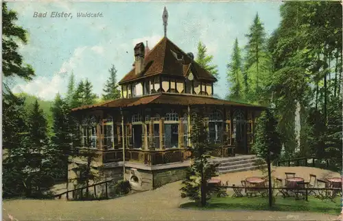 Ansichtskarte Bad Elster Waldcafe 1903