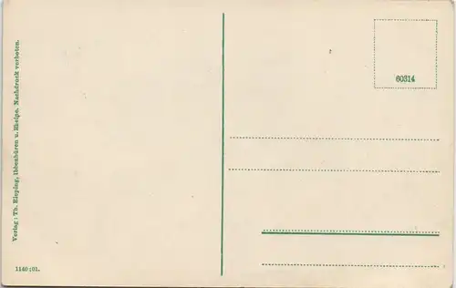 Ansichtskarte Ibbenbüren Dörenther Klippen MB - Das hockende Weib 1913
