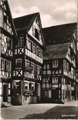 Ansichtskarte Schorndorf Straßenpartie 1962