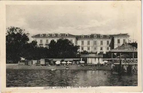 Cartoline Sestri Levante Séstri Grande Albergo Jensch 1924