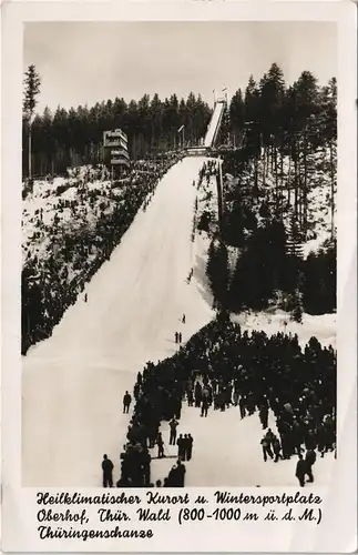 Ansichtskarte Oberhof (Thüringen) Skisprungschanze, Wettkampf 1953