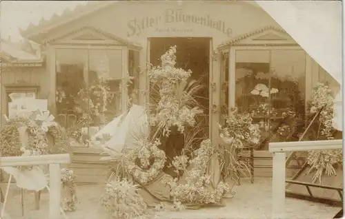 Westerland-Sylt Sylter Blumenhalle - Hansen Privatfotokarte 1911 Foto