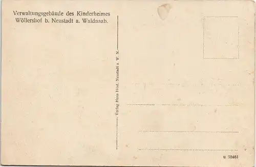 Ansichtskarte Neustadt an der Waldnaab Kinderheim Wöllershof 1923