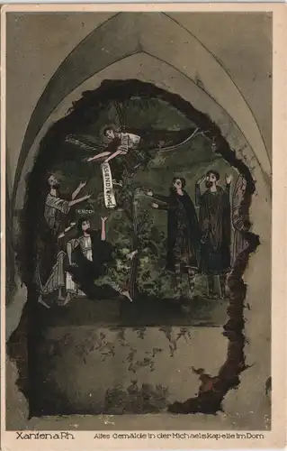 Ansichtskarte Xanten Altes Cemälde in der Michaelskapelle im Dom 1924