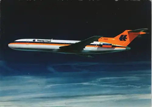 Ansichtskarte  Hapag-Lloyd Boeing-Jet 727-200 Flugzeuge - Boeing 1988