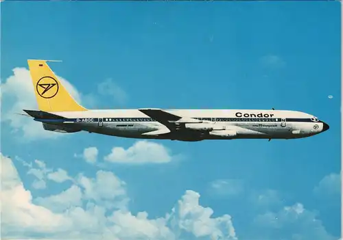 Ansichtskarte  Boeing 707-430 Condor Intercontinental-Jet Flugzeug 1978