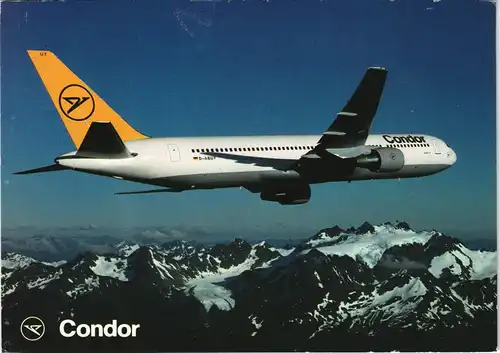 Ansichtskarte  Condor Flugzeuge - Boeing 767 1994