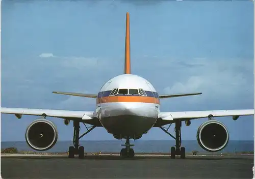 Ansichtskarte  Airbus A310 Hapag-Lloyd Flugzeug Airbus 1990