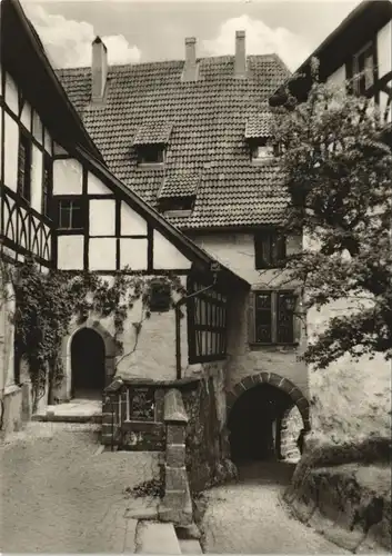 Ansichtskarte Eisenach Wartburg Eingang Burg, Entrance Castle, DDR AK 1967