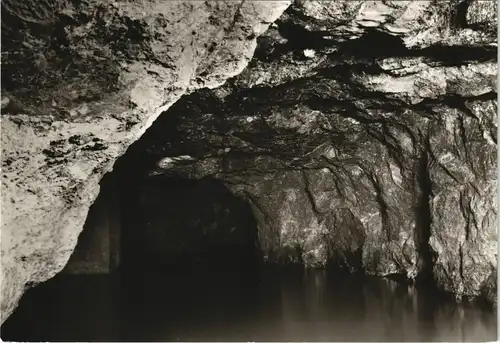 Friedrichroda Kristallgrotte Höhlensee Marienglashöhle DDR AK 1981