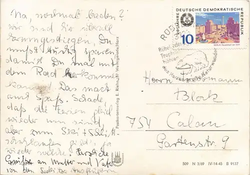 Oberharz am Brocken DDR Mehrbild-AK Harz Rappbodetalsperre Talsperre 1970/1969