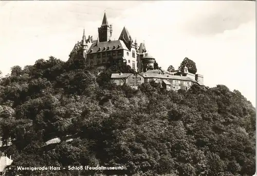 Wernigerode Schloss (Castle) Feudalmuseum Gesamtansicht DDR AK 1984/1980